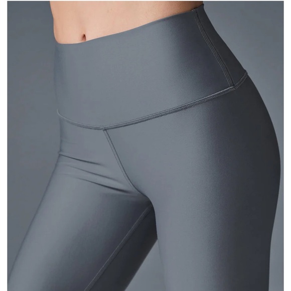ALO 7/8 High Waist Airlift High Compression Leggings in Steel Grey, Size XL - Picture 3 of 12